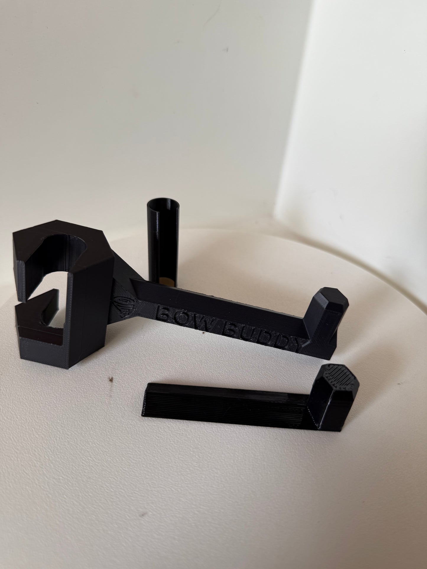 Twist-On Bow Buddy - Nearly Universal Archery Bow and Gear Hanger for Trucks & SUVs - Rubber Protector and Spacer Ring Included | Made in USA | Quick No-Tool Install