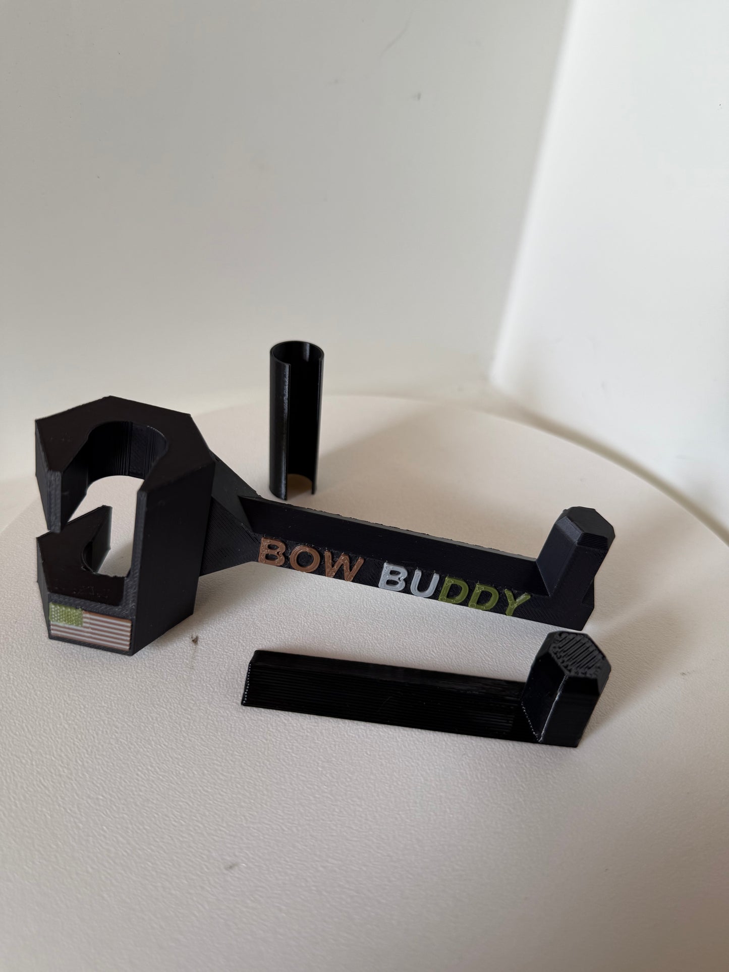 Twist-On Bow Buddy - Nearly Universal Archery Bow and Gear Hanger for Trucks & SUVs - Rubber Protector and Spacer Ring Included | Made in USA | Quick No-Tool Install