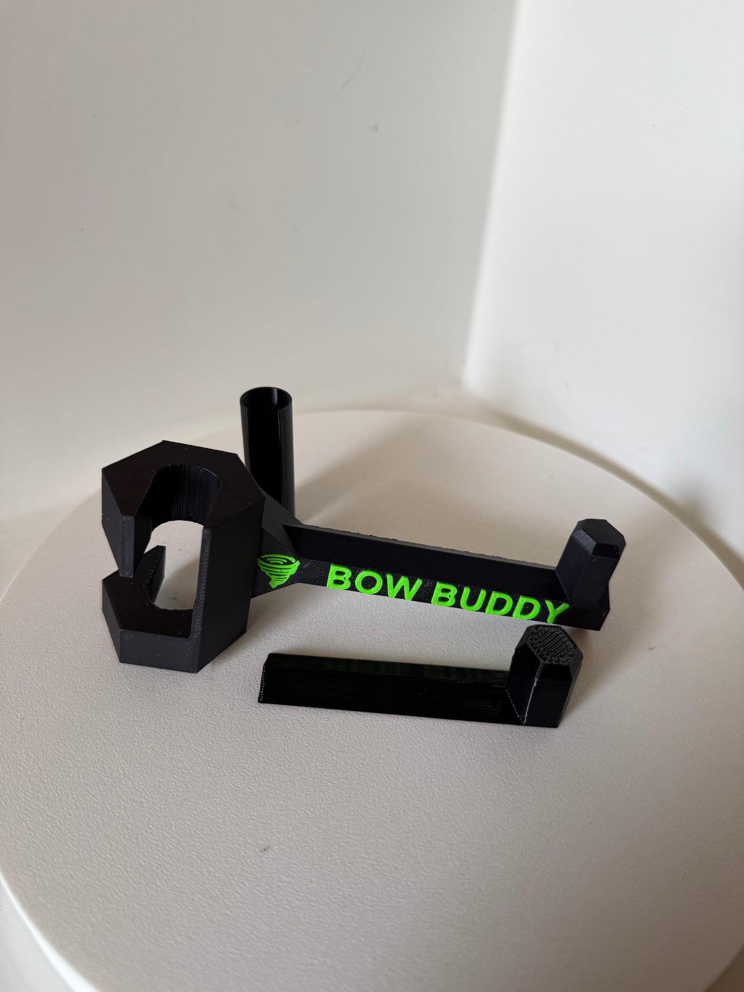 Twist-On Bow Buddy - Nearly Universal Archery Bow and Gear Hanger for Trucks & SUVs - Rubber Protector and Spacer Ring Included | Made in USA | Quick No-Tool Install