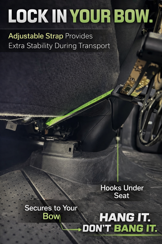 Bow Buddy™ Lock Strap – Adjustable Anti-Swing Strap