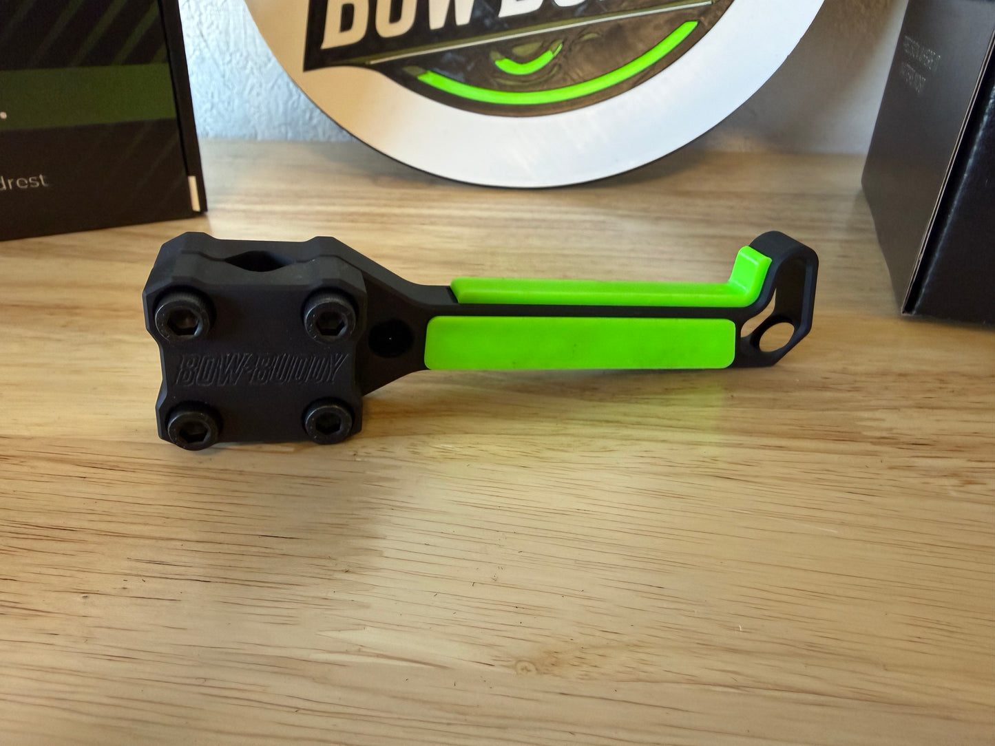 Bow Buddy™ Elite Aluminum Headrest Bow Hanger for Trucks & SUVs (Founders Edition)