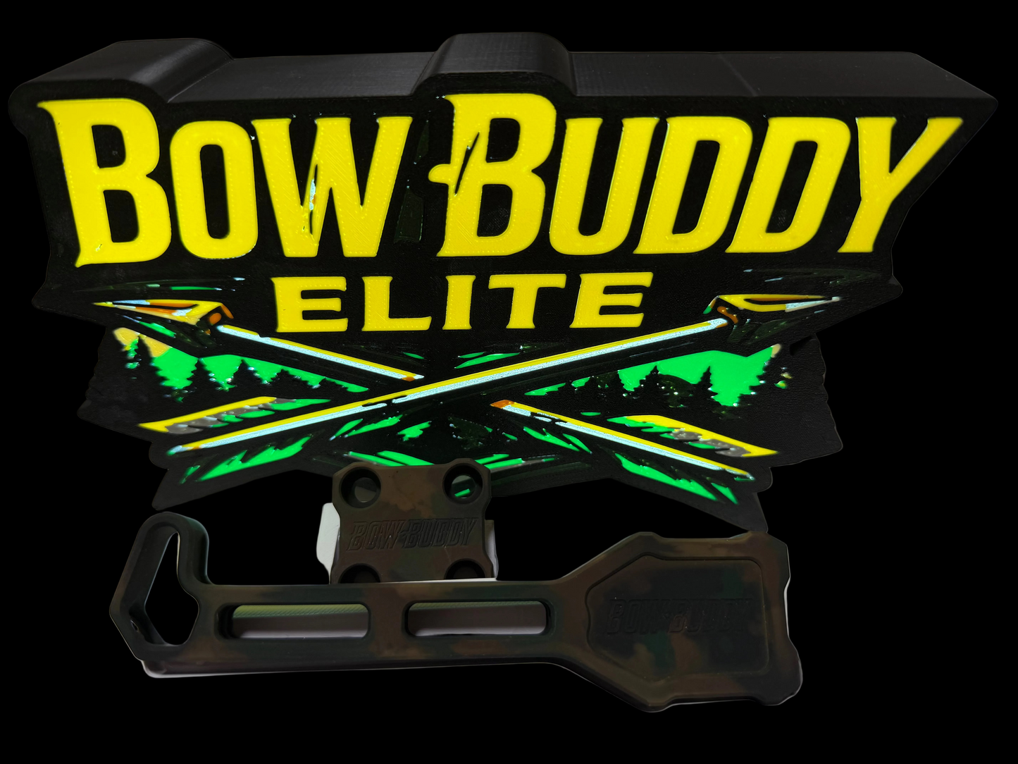 Bow Buddy™ Elite Aluminum Headrest Bow Hanger for Trucks & SUVs (Founders Edition)